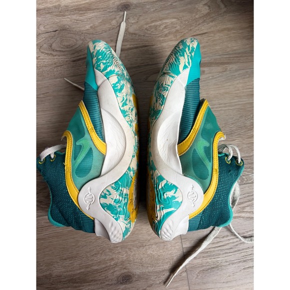 Nike KD14 Kevin Durant Basketball Shoes Teal Yellow Mens 8.5 main image 7